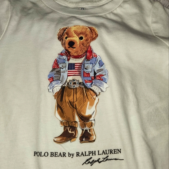 NWT Polo Ralph Lauren Bear T-shirt, Size 3T - Picture 3 of 7